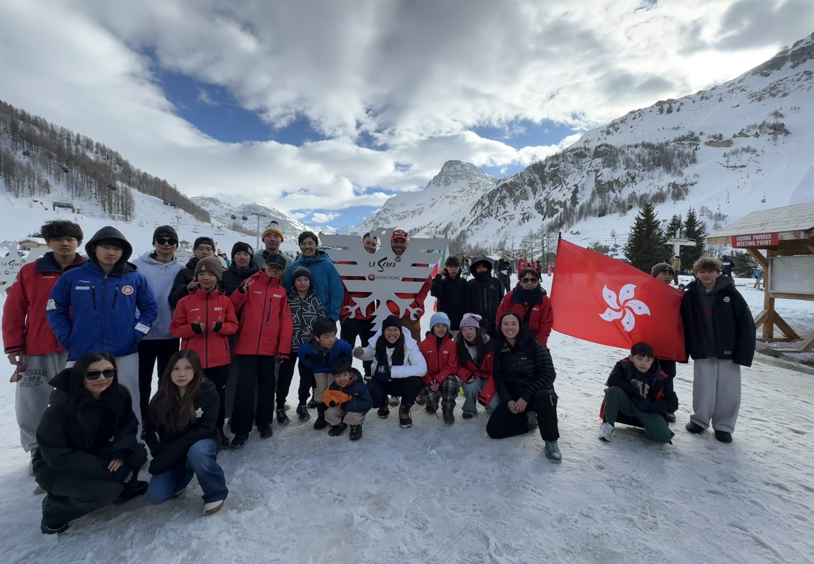 HK Junior Athletes attend the 2026 La Scara Alpine Ski Championships in Val D’lsere, France 